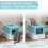 PawHut Arenero para Gato Bicolor 47.5 x 35.5 x 36.7 cm 5