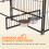 PawHut Parque para Perro Negro 211 x 211 x 151 cm 6