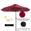 Outsunny Sombrilla Doble Rojo 455 x 265 x 238 cm 4