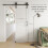 Homcom Puerta Corredera Blanco 71.5 x 3.5 x 213.4 cm 5
