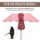 Outsunny Sombrilla Doble Rojo 455 x 265 x 238 cm 5