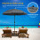 Outsunny Sombrilla de Playa Gris 180 x 180 x 209 cm 4