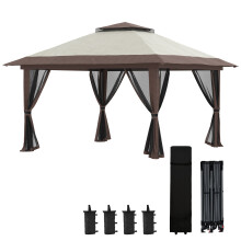 Carpa Plegable Beige 392 x 392 x 283 cm