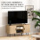 Homcom Mueble de TV Marrón 120 x 40 x 55 cm 2