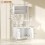Homcom Estantería de Cocina Blanco 80 x 42 x 171 cm 4