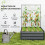 Outsunny Jardinera con Celosía Gris 80 x 115 x 125 cm 4