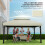 Outsunny Techo de Repuesto Beige 400 x 300 cm 6
