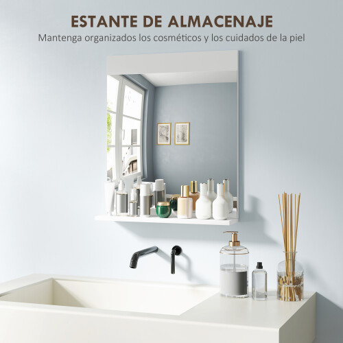 Homcom Espejo de Baño Blanco 50 x 12 x 60 cm 2