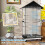 PawHut Jaula para Pájaro Negro 79 x 65 x 155 cm 6