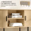 Homcom Mueble de TV Marrón 120 x 40 x 55 cm 4