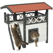 Caseta para Gatos Bicolor 77 x 50 x 73 cm