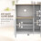 Homcom Aparador para Microonda Blanco 80 x 35 x 97 cm 2