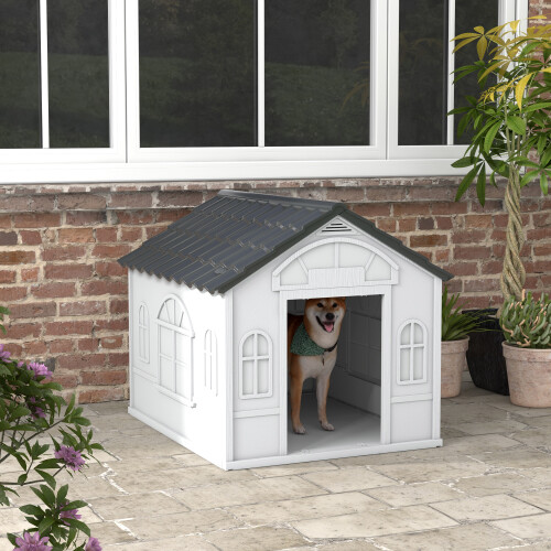 PawHut Caseta para Perro Bicolor 84.2 x 98.2 x 82 cm 1