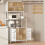 Homcom Estantería de Cocina Blanco 80 x 42 x 171 cm 10