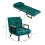 Homcom Sofá Cama Individual Verde 63 x 73 x 81 cm 3