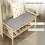 Homcom Perchero Zapatero Marrón 73.5 x 34 x 171 cm 3