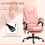 Vinsetto Silla de Masaje Rosa 67 x 79 x 121 cm 4