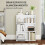 Homcom Librería Blanco 60 x 24 x 80 cm 4