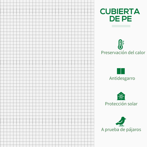 Outsunny Invernadero Blanco 200 x 76 x 168 cm 1