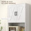 Homcom Alacena de Cocina Blanco 70 x 40 x 180 cm 2