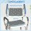 Homcom Taburete de Ducha Bicolor 52 x 45 x 69 cm 4
