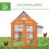 PawHut Gallinero Marrón 140 x 88.5 x 106 cm 4