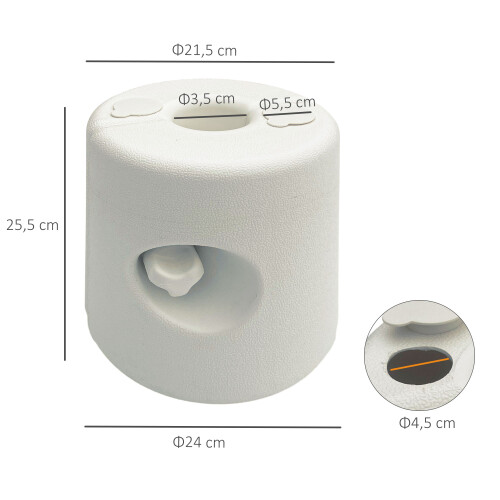 Outsunny Base de Sombrilla Blanco 24 x 24 x 25.5 cm 2