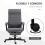 Vinsetto Silla de Oficina Gris 68 x 67 x 119 cm 9