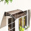 Outsunny Tejadillo de Protección Marrón 75 x 100 x 23 cm 2