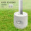 Outsunny Base de Sombrilla Blanco 24 x 24 x 25.5 cm 4