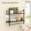 Homcom Estante de Pared Negro 80 x 24 x 65 cm 4