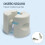 Outsunny Base de Sombrilla Blanco 24 x 24 x 25.5 cm 6