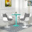 Homcom Mesa de Comedor Verde 60 x 60 x 72 cm 2