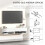 Homcom Mueble de TV Blanco 140 x 32 x 31 cm 5