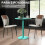 Homcom Mesa de Comedor Verde 60 x 60 x 72 cm 4