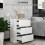 Homcom Cómoda con Cajone Blanco 55 x 34 x 75 cm 4