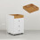 Homcom Cajonera de Oficina Blanco 43 x 40 x 66.5 cm 3