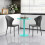Homcom Mesa de Comedor Verde 60 x 60 x 72 cm 6