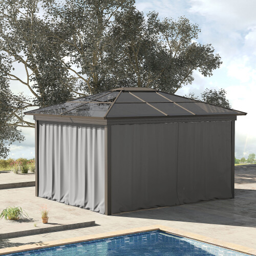 Outsunny Laterales para Carpa Gris 302 x 205 cm 1