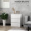 Homcom Cómoda con Cajone Blanco 55 x 34 x 75 cm 5