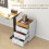 Homcom Cajonera de Oficina Blanco 43 x 40 x 66.5 cm 4