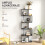Homcom Estantería Librería Bicolor 60 x 24 x 184.5 cm 4