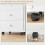 Homcom Cajonera de Oficina Blanco 43 x 40 x 66.5 cm 5