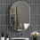 Homcom Espejo de Baño Gris 60 x 90 x 3 cm 2