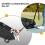 PawHut Cochecito para Perro Negro 53 x 45 x 28 cm 6