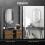 Homcom Espejo de Baño Gris 60 x 90 x 3 cm 4