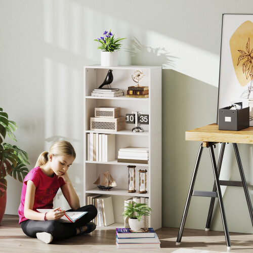 Homcom Librería Blanco 60 x 24 x 133.5 cm 1