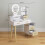 Homcom Tocador de Maquillaje Blanco 100 x 44 x 137 cm 3
