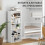 Homcom Librería Blanco 60 x 24 x 133.5 cm 5