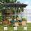 Outsunny Parasol Excéntrico Gris 247 x 247 x 256 cm 5